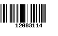 Código de Barras 12083114