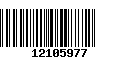 Código de Barras 12105977