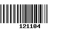 Código de Barras 121104