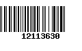 Código de Barras 12113630