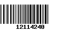 Código de Barras 12114240