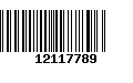 Código de Barras 12117789