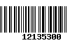 Código de Barras 12135300