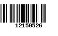 Código de Barras 12150526