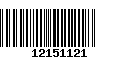 Código de Barras 12151121