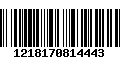 Código de Barras 1218170814443