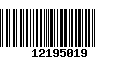 Código de Barras 12195019