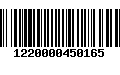 Código de Barras 1220000450165