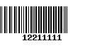 Código de Barras 12211111