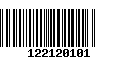 Código de Barras 122120101