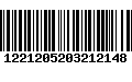 Código de Barras 1221205203212148