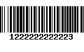 Código de Barras 1222222222223