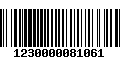 Código de Barras 1230000081061