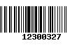 Código de Barras 12300327