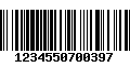 Código de Barras 1234550700397