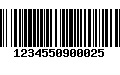 Código de Barras 1234550900025