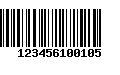 Código de Barras 123456100105