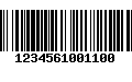 Código de Barras 1234561001100