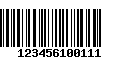 Código de Barras 123456100111