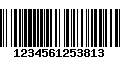 Código de Barras 1234561253813