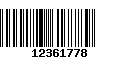 Código de Barras 12361778