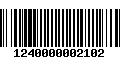 Código de Barras 1240000002102