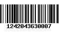 Código de Barras 1242043630007