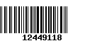 Código de Barras 12449118