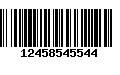 Código de Barras 12458545544