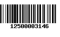 Código de Barras 12500003146