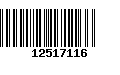 Código de Barras 12517116