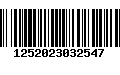 Código de Barras 1252023032547