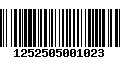 Código de Barras 1252505001023