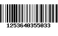 Código de Barras 1253640355033