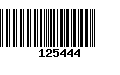 Código de Barras 125444