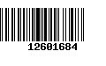 Código de Barras 12601684