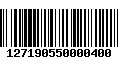 Código de Barras 127190550000400