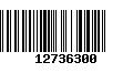 Código de Barras 12736300