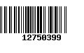 Código de Barras 12750399