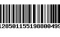 Código de Barras 128501155198800499