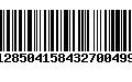 Código de Barras 128504158432700499