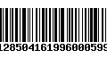 Código de Barras 128504161996000599