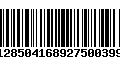 Código de Barras 128504168927500399