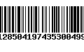 Código de Barras 128504197435300499