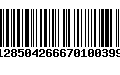 Código de Barras 128504266670100399