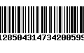 Código de Barras 128504314734200599