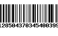 Código de Barras 128504370345400399