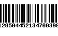 Código de Barras 128504452134700399