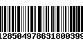 Código de Barras 128504978631800399