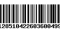 Código de Barras 128510422603600499